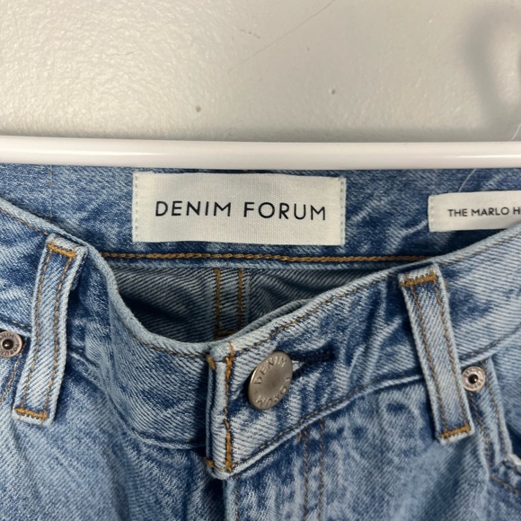 Denim Forum The Marlo High Rise Loose Jeans Size 23 30L light wash - Picture 3 of 9